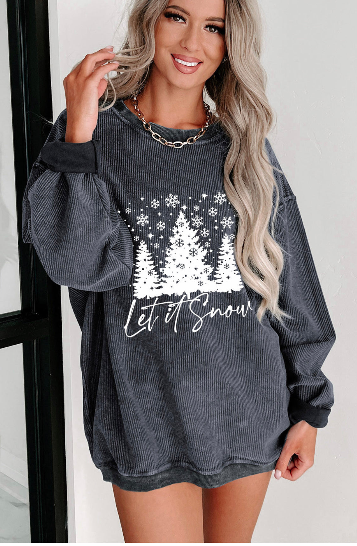 Let It Snow Long Sleeve Top