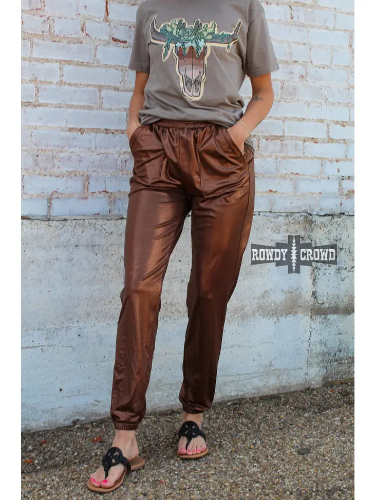 Cowboy Copper Shimmer Joggers